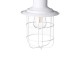 Glitzhome 9.75"H White Metal Wire Solar Powered Outdoor Hanging Lantern