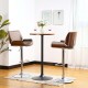 Glitzhome 41.75"H Bar Table with Walnut Top and Black Base