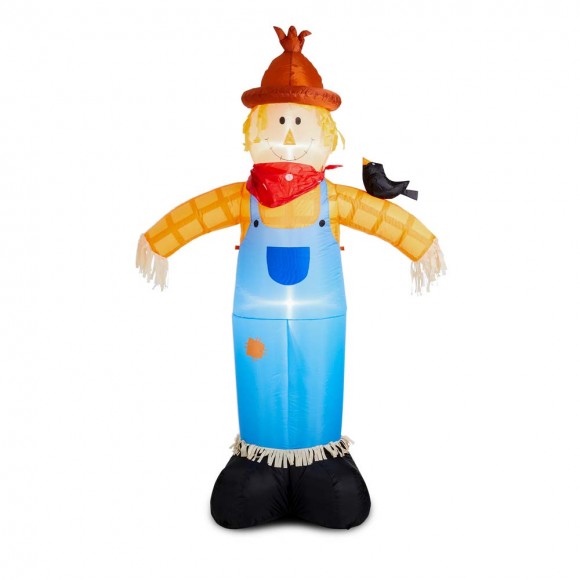 Glitzhome 9FT Lighted Inflatable Scarecrow Décor