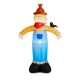 Glitzhome 9FT Lighted Inflatable Scarecrow Décor