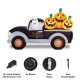 Glitzhome Lighted Inflatable Truck with Jack-O-Lantern Pumpkins Decor
