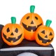 Glitzhome Lighted Inflatable Truck with Jack-O-Lantern Pumpkins Decor