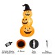 Glitzhome 8ft Lighted Inflatable Stacked Jack-O-Lantern Pumpkins Decor