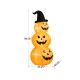 Glitzhome 8ft Lighted Inflatable Stacked Jack-O-Lantern Pumpkins Decor