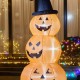 Glitzhome 8ft Lighted Inflatable Stacked Jack-O-Lantern Pumpkins Decor