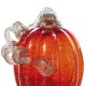 Glitzhome S/3 Red Glass Pumpkin & Gourd