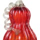 Glitzhome S/3 Red Glass Pumpkin & Gourd
