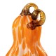 Glitzhome S/3 Orange Glass Pumpkin & Gourd