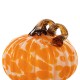 Glitzhome S/3 Orange Glass Pumpkin & Gourd