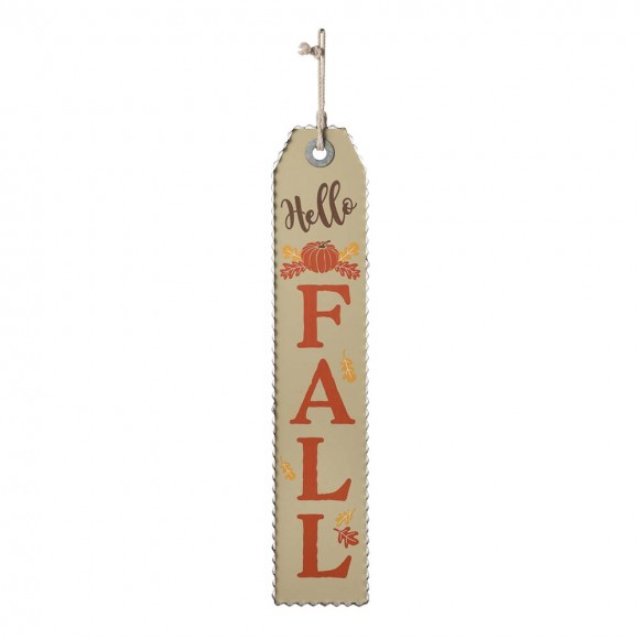 Glitzhome 35.5"H Fall and Thanksgiving Double Sided Wooden Tag Porch Sign