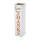 Glitzhome 30"H Fall and Thanksgiving Double Sided Washed White Wooden Box Shaped Porch Sign