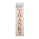 Glitzhome 30"H Fall and Thanksgiving Double Sided Washed White Wooden Box Shaped Porch Sign