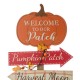 Glitzhome 42.5"H Fall Wooden Pumpkin Patch Porch Sign