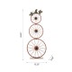 Glitzhome 33.25"H Fall Metal Bicycle Wheel Pumpkin Porch Decor