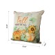 Glitzhome 20" Fall Embroidered Pumpkin Pillow