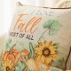 Glitzhome 20" Fall Embroidered Pumpkin Pillow