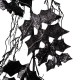 Glitzhome S/3 Lighted Halloween Bat Garland and Wreath