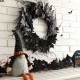 Glitzhome S/3 Lighted Halloween Bat Garland and Wreath