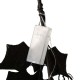 Glitzhome S/3 Lighted Halloween Bat Garland and Wreath