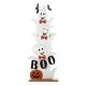 Glitzhome 37.5"H Halloween Wooden Stacked Ghost Porch Decor