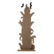 Glitzhome 37.5"H Halloween Wooden Stacked Ghost Porch Decor