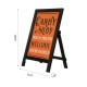 Glitzhome 24"H Halloween Wooden "Candy Shop" Standing Easel Sign or Hanging Decor