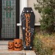 Glitzhome 42"H Halloween Wooden Welcome Coffin Porch Decor