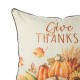 Glitzhome 18"L X 18"W Thanksgiving Embroidered Pillow