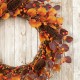 Glitzhome 22"D Fall Eucalyptus Berry Wreath