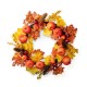 Glitzhome 24"D Apple Berry Leaf Wreath