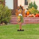 Glitzhome 36"H Thanksgiving Metal Turkey Yard Stake, Standing Decor or Hanging Decor (Three function)