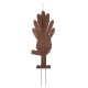 Glitzhome 36"H Thanksgiving Metal Turkey Yard Stake, Standing Decor or Hanging Decor (Three function)