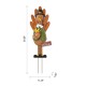 Glitzhome 36"H Thanksgiving Metal Turkey Yard Stake, Standing Decor or Hanging Decor (Three function)