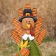 Glitzhome 36"H Thanksgiving Metal Turkey Yard Stake, Standing Decor or Hanging Decor (Three function)