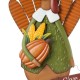 Glitzhome 36"H Thanksgiving Metal Turkey Yard Stake, Standing Decor or Hanging Decor (Three function)