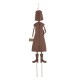 Glitzhome 36"H Metal Thanksgiving Pilgrim Girl Yard Stake, Standing Decor or Hanging Decor (Three function)