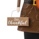 Glitzhome Set of 2 Metal Thanksgiving Pilgrim Yard Stake, Standing Decor or Hanging Decor  (Three Function)