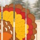 Glitzhome 41.5"H Thanksgiving Metal Turkey Combo Yard Stake or Hanging Decor (Two function)