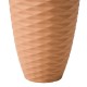 Glitzhome Set of 2 Oversized Eco-Friendly HDPE Terracotta Textured Tall Pot Planter