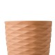 Glitzhome Set of 2 Oversized Eco-Friendly HDPE Terracotta Textured Tall Pot Planter