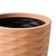Glitzhome Set of 2 Oversized Eco-Friendly HDPE Terracotta Textured Tall Pot Planter