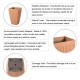 Glitzhome Set of 2 Oversized Eco-Friendly PE Terracotta Tapered Tall Fluted Pot Planter