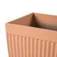 Glitzhome Set of 2 Oversized Eco-Friendly PE Terracotta Tapered Tall Fluted Pot Planter