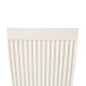 Glitzhome Set of 2 Oversized Eco-Friendly PE White Faux Ceramic Fluted Tapered Tall Pot Planter