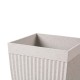 Glitzhome Set of 2 Oversized Eco-Friendly PE Sand Beige Terrazzo Fluted Tapered Tall Pot Planter