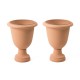 Glitzhome Set of 2 Oversized Eco-Friendly PE Terracotta Urn Planter