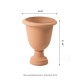 Glitzhome Set of 2 Oversized Eco-Friendly PE Terracotta Urn Planter