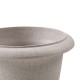 Glitzhome Set of 2 Oversized Eco-Friendly PE Sand Beige Faux Terrazzo Urn Planter