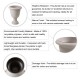 Glitzhome Set of 2 Oversized Eco-Friendly PE Sand Beige Faux Terrazzo Urn Planter