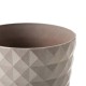 Glitzhome Set of 2 Oversized Eco-Friendly PE Sand Beige Faux Ceramic Textured Tall Pot Planter